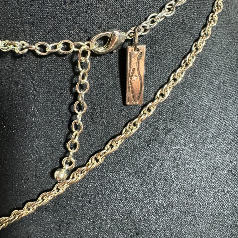 Vintage Kendra Scott Ellis Turquoise Gold Long Necklace - Picture 5 of 7